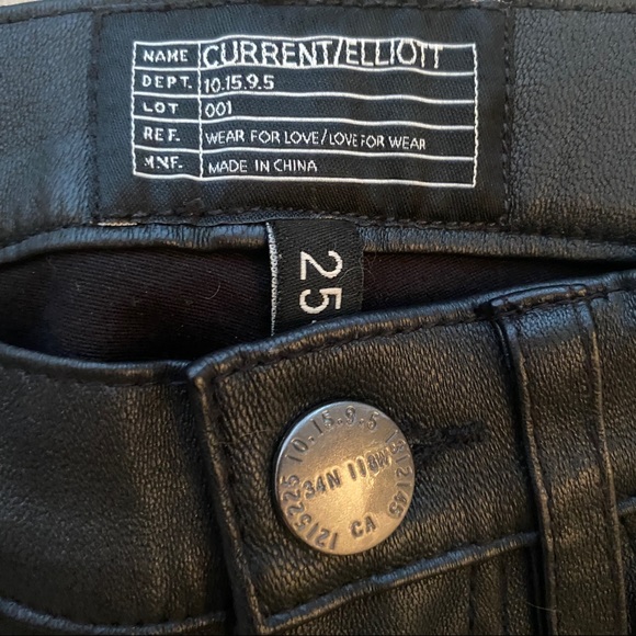 Current Elliot Leather Biker Pant - Picture 12 of 16